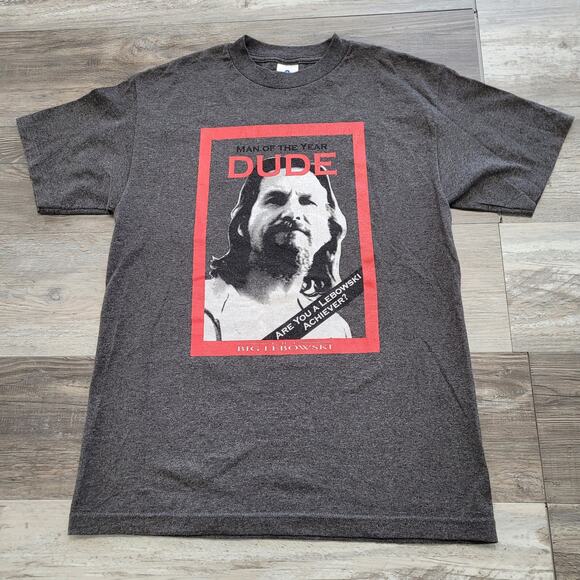 Vintage y2k Alstyle Apparel & Activewear Gray Mens M Big Lebowski Graphic Tshirt - Picture 1 of 8